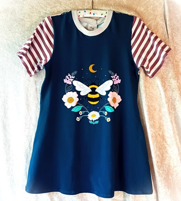 Kinderkleid Sommerkleid BIENE in Gr. 128