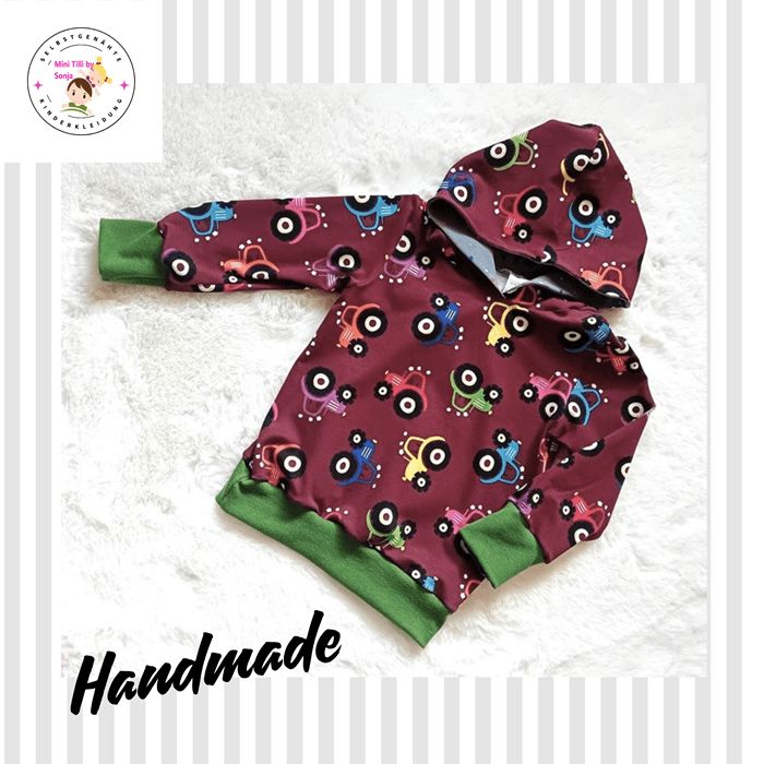 Kapuzenpullover Jungen TRAKTORFREUNDE in Gr. 92