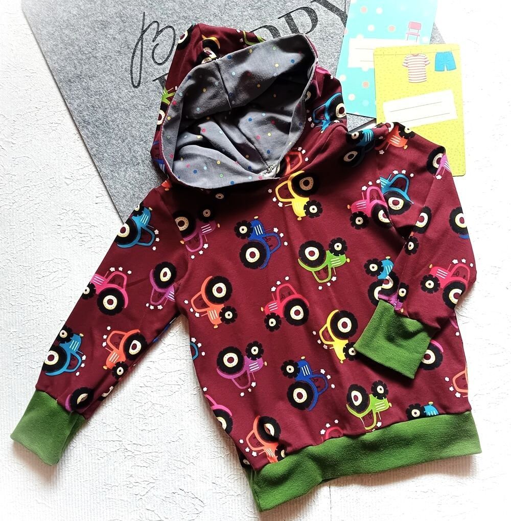 Kapuzenpullover Jungen TRAKTORFREUNDE in Gr. 92