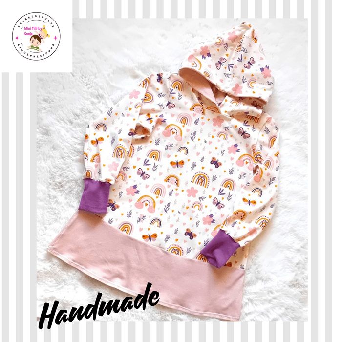 Kapuzenkleid Kinder langarm SPRINGTIME in Gr. 104