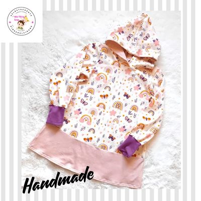 Kapuzenkleid Kinder langarm SPRINGTIME in Gr. 104