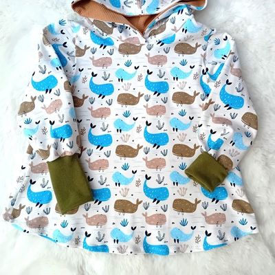 Kinderpullover Hoodie WALFREUNDE in Gr. 98