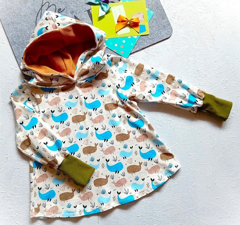 Kinderpullover Hoodie WALFREUNDE in Gr. 98