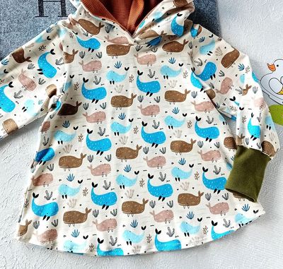 Kinderpullover Hoodie WALFREUNDE in Gr. 98