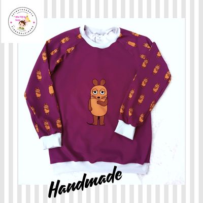 Kinderpullover langarm DIE MAUS in Gr. 134