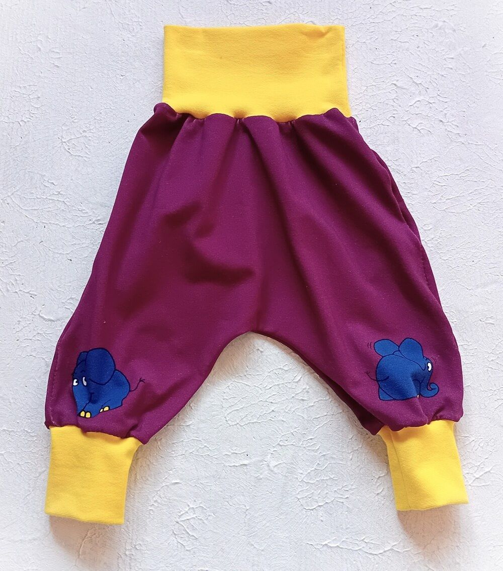 Baby Pumphose ENTE & ELEFANT in Gr. 62/68