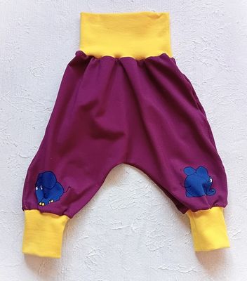Baby Pumphose ENTE & ELEFANT in Gr. 62/68