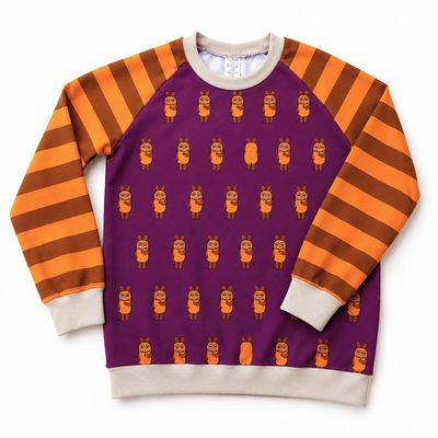 Kinderpullover langarm DIE MAUS beere in Gr. 128