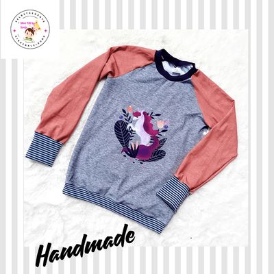Kinderpullover langarm EINHORN in Gr. 134