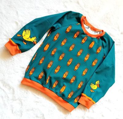 Kinderpullover langarm MAUS ENTE in Gr. 110