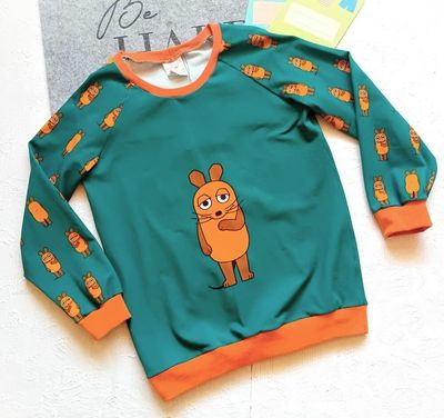 Kinderpullover langarm DIE MAUS VORNE HINTEN in Gr. 116 Kinderpullover langarm DIE MAUS VORNE HINTEN in Gr. 116