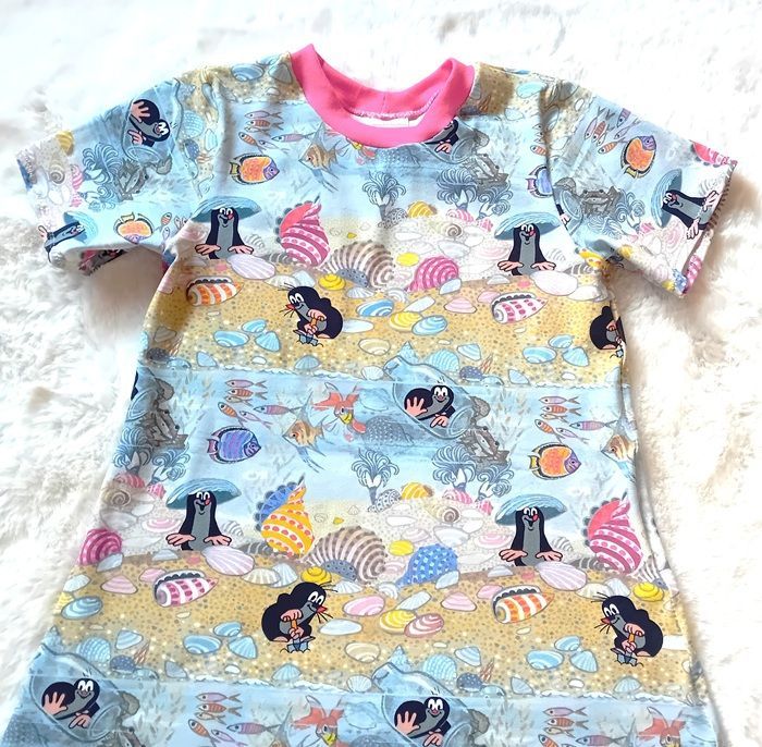 Kinderkleid Sommerkleid PAULI AM MEER in Gr. 128