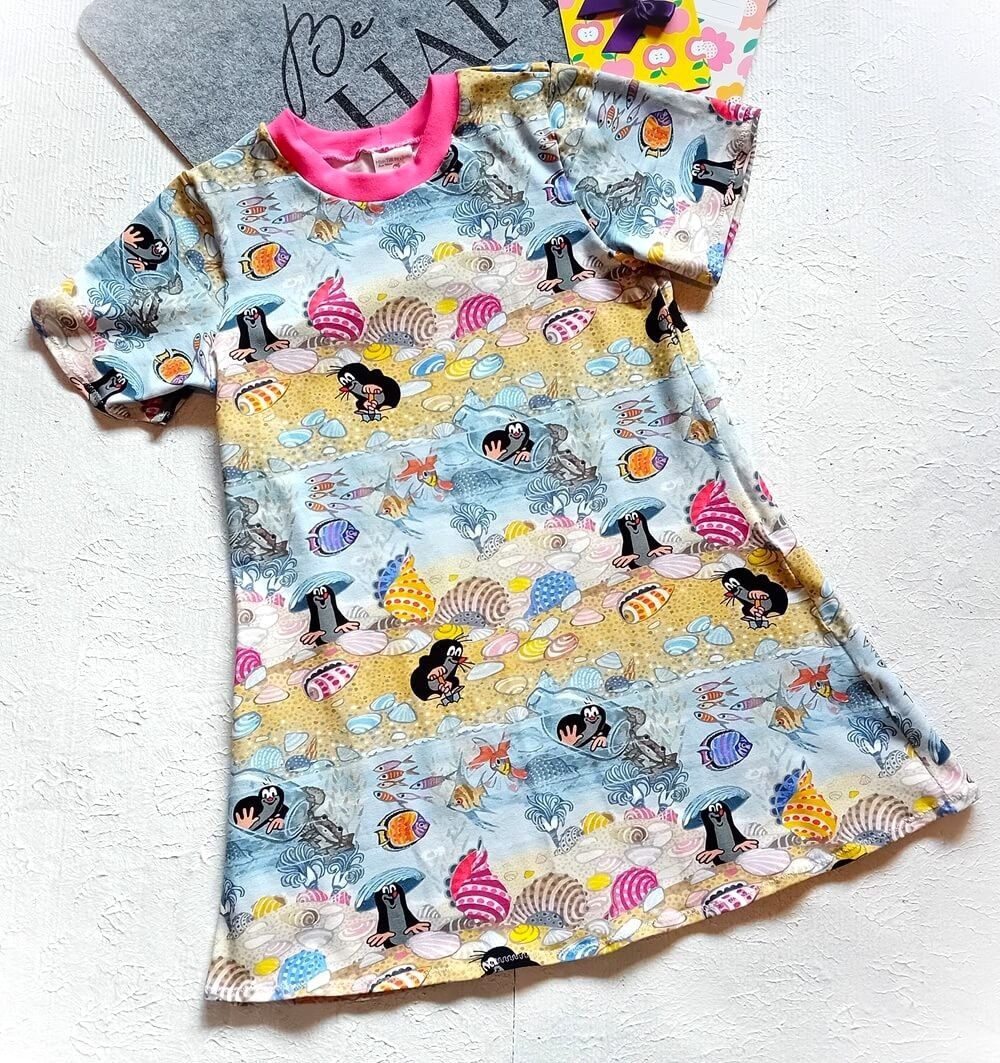 Kinderkleid Sommerkleid PAULI AM MEER in Gr. 128