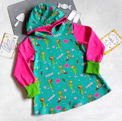 Kapuzenpullover Kinder Hoodie BIBI VERHEXT in Gr. 122 Kapuzenpullover Kinder Hoodie BIBI VERHEXT in Gr. 122