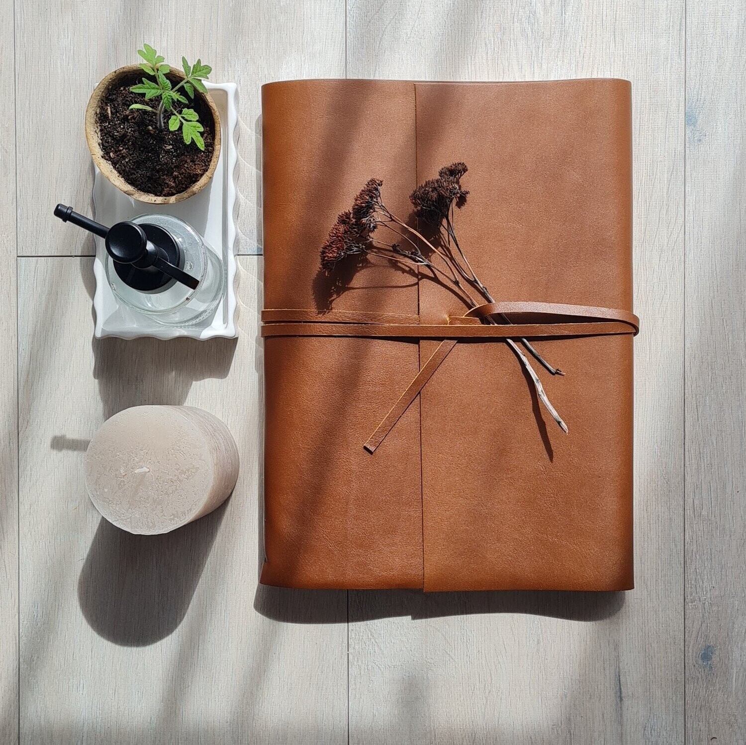 Erinnerungsbuch leather|coloured