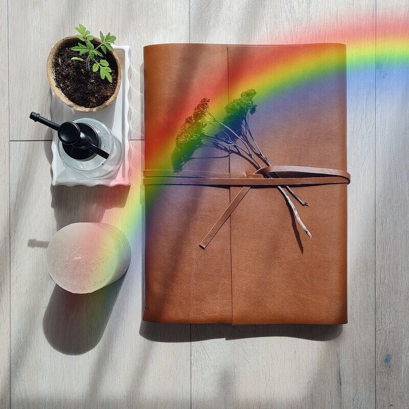 Erinnerungsbuch leather|coloured Rainbow Edition