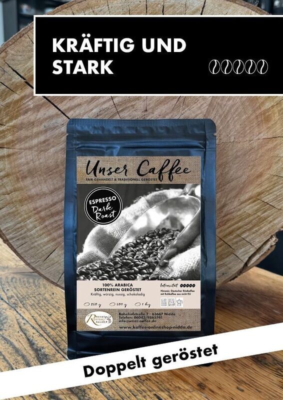 Espresso "Dark Roast" Blend · 100% Arabica