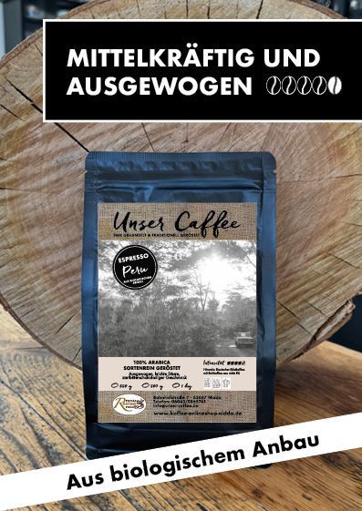 Espresso aus Peru aus Bioanbau · 100% Arabica
