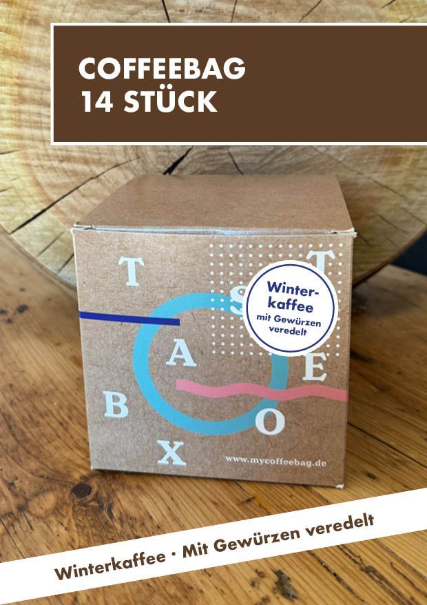 Coffeebag Winterkaffee Vorratsbox, Menge: 14 Coffeebags mit Umverpackung