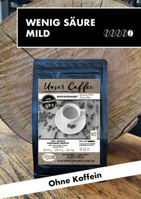 Espresso No0 · ENTKOFFEINIERT 100% Arabica