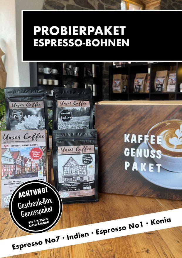 Probierpaket "Espresso" · 4 Sorten · 100% Arabica