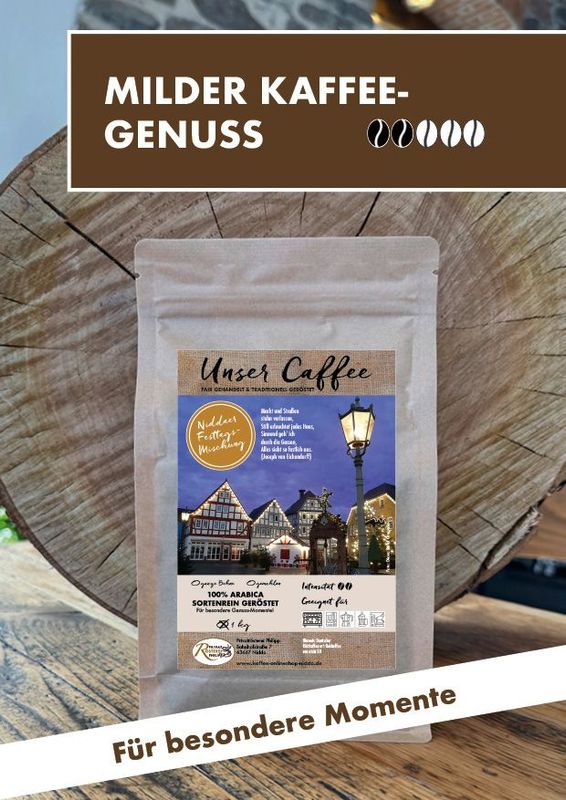 Festtag Kaffee Mischung Unser Caffee · 100% Arabica