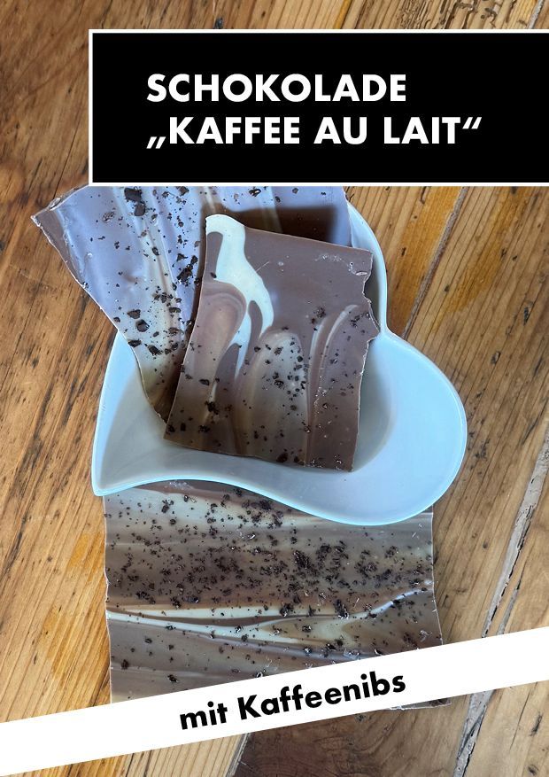 Bruchschokolade "Kaffee au lait" fairtrade und handgefertigt