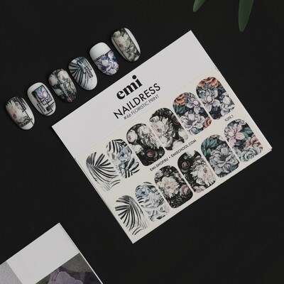 Naildress Slider Design #66 Flouristic Print
