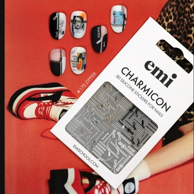 Charmicon 3D Silicone Stickers #170 Zipper