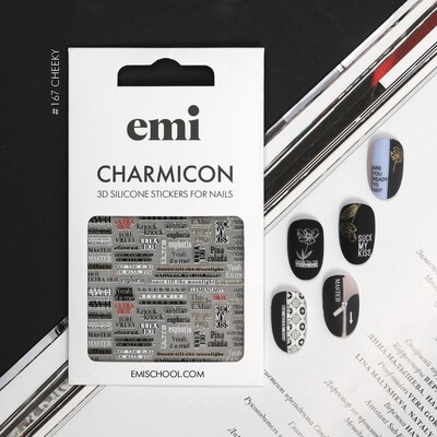 Charmicon 3D Silicone Stickers #167 Cheeky