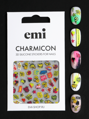 Charmicon 3D Silicone Stickers No. 204 Graffiti