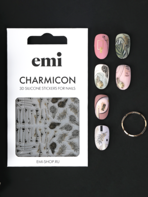 Charmicon 3D Silicone Stickers #211 Tropical garden