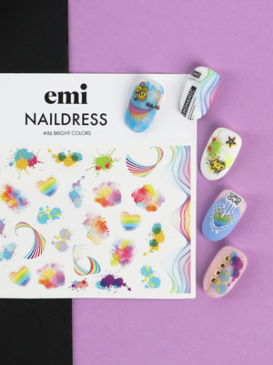Naildress Slider Design No. 86 Bright Colors