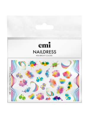 Naildress Slider Design No. 86 Bright Colors