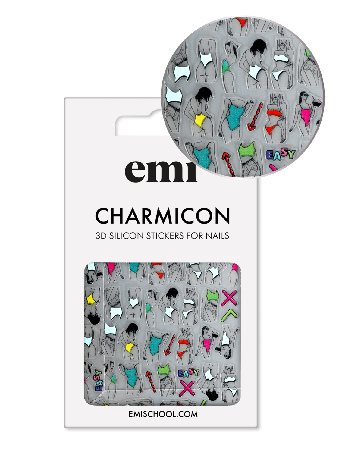 Charmicon 3D Silicone Stickers No. 208 Easy-breezy