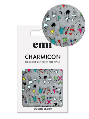Charmicon 3D Silicone Stickers No. 208 Easy-breezy
