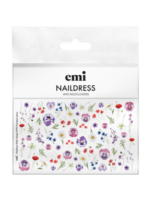 Naildress Slider Design No. 90 Wildflowers