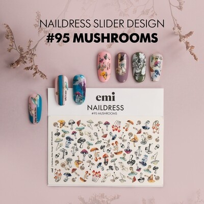 Naildress Slider Design #95 Mushrooms
