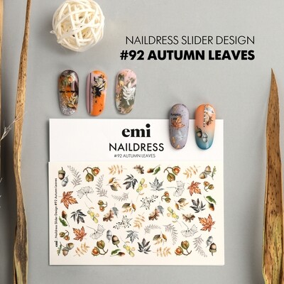 Naildress Slider Design #92 Autumn Leaves