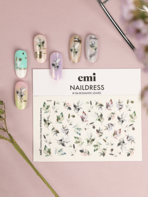 Naildress Slider Design #106 Romantic Leaves