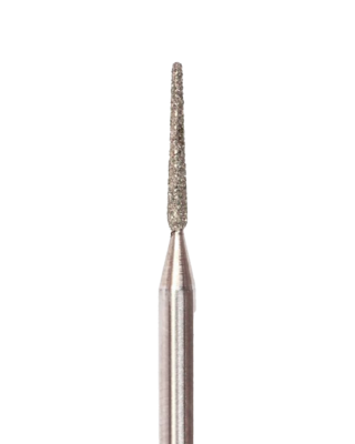 1.4mm Needle cone-shaped diamond coated manicure drill bit, Medium abrasiveness (BLUE)