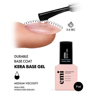 emiLac Kera Base Gel HEMA FREE, 9 ml.