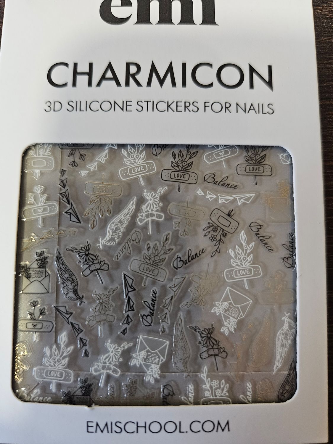Charmicon 3D silicone stickers #229 &quot; love letters&quot;