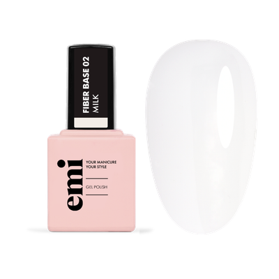 E.MiLac Fiber Base Gel Milk #2 BIAB