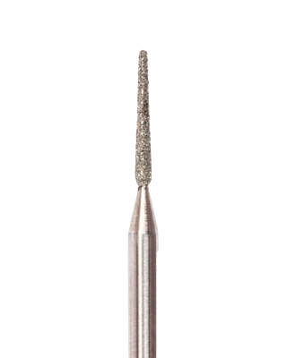 1.4mm Needle cone-shaped diamond coated manicure drill bit, Medium abrasiveness (BLUE)