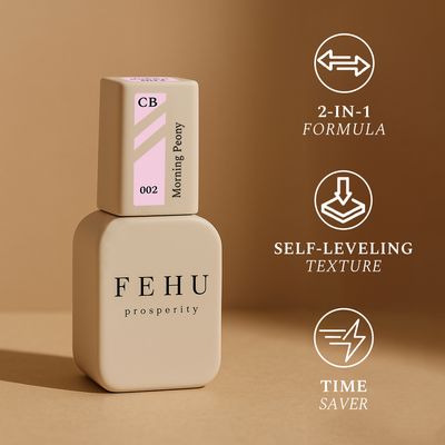 FEHU Color Base Gel #02 Morning Peony 12 ml.
