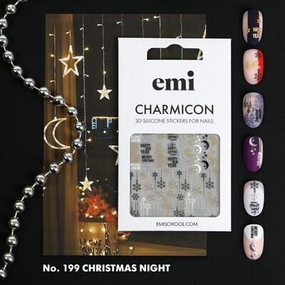 Charmicon 3D Silicone Stickers #199 Christmas Night