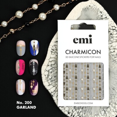 Charmicon 3D Silicone Stickers #200 Garland