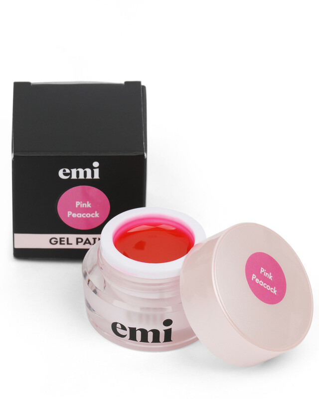 Pink Peacock GLASS gel paint