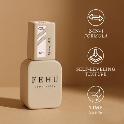 FEHU Color Base Gel #01 Almond Milk 12 ml.